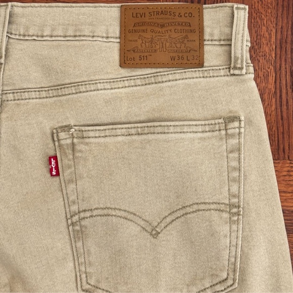 Beige/Tan Levi's Men's Jeans W36 L32 - Picture 3 of 3